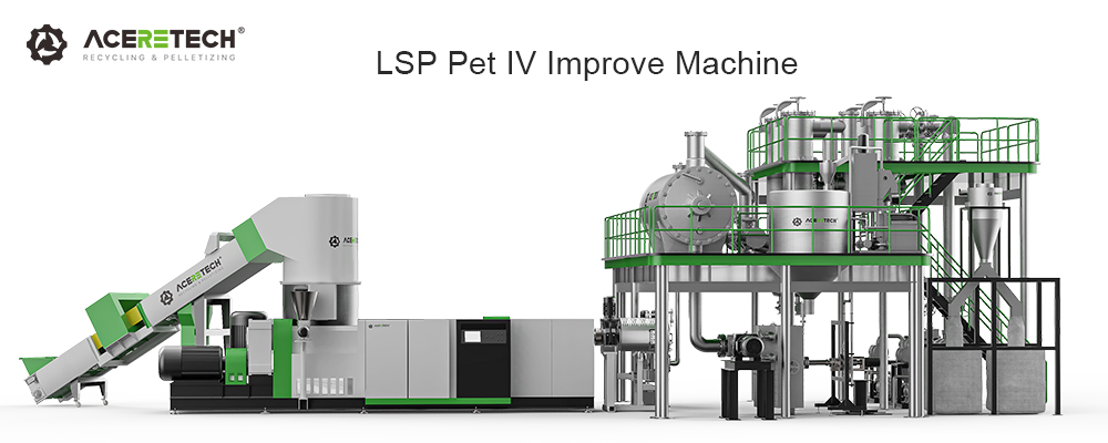 PET Recycling Pelletizer Machine with LSP System