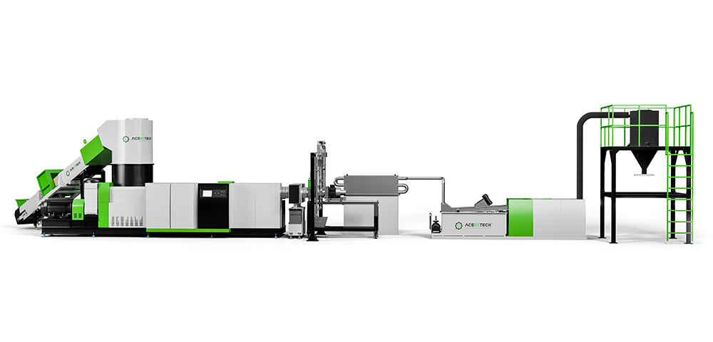 ACS-H单阶压实切割塑料回收造粒生产线