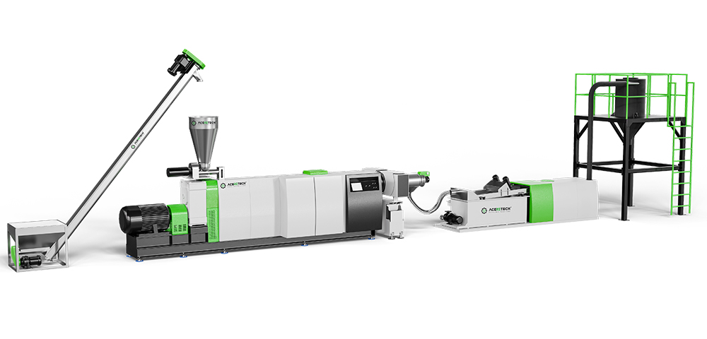 ASE 单螺杆挤出机硬质塑料回收造粒机