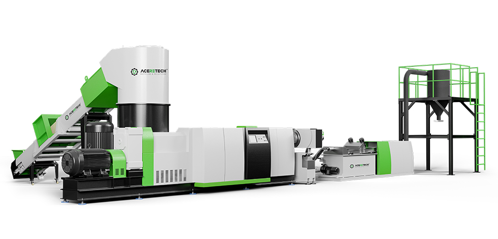 ACS-H单阶压实切割塑料回收造粒生产线