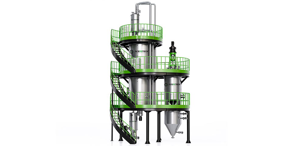 SSP (Continuity) PET Plastic Recycling Machine Line with Solid State Polymerization For IV Increase